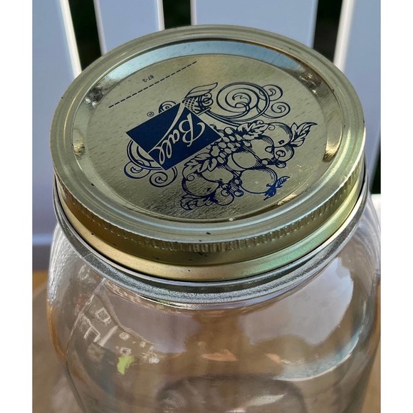 Vintage Atlas Special Mason Half Gallon Glass Jar with New Twist on Lid - Picture 4 of 10